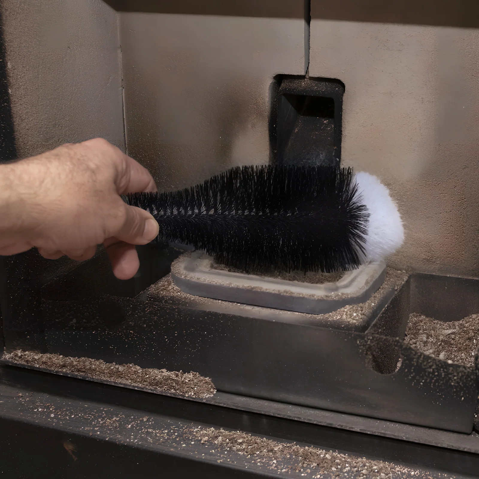 

2pcs Chimney Cleaning Brush Wood Handle Wire Brush For Fireplace Stove Pipe Pellet Wood Burning Grill Oven Scrubber Tool
