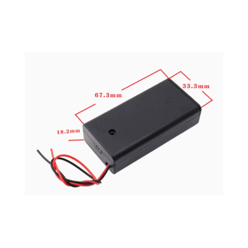 

Battery box 5th and 7th with wire cover switch 18650 battery holder 1/2/3/4/6/8 cells non-welded series connection DIY