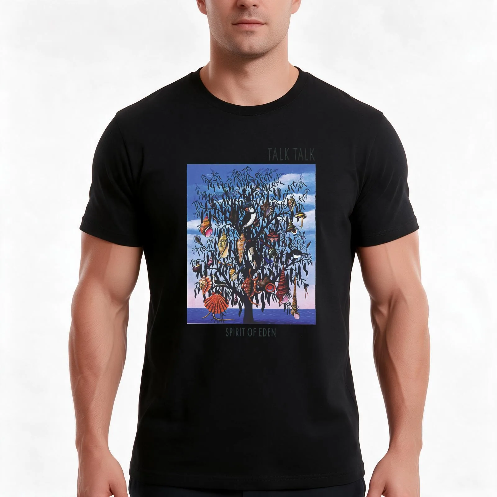 Talk Talk Spirit of Eden T-Shirt, Summer Casual Cotton Tee, Oversized Streetwear Tops, Vintage Graphic Print, Unisex Men Women