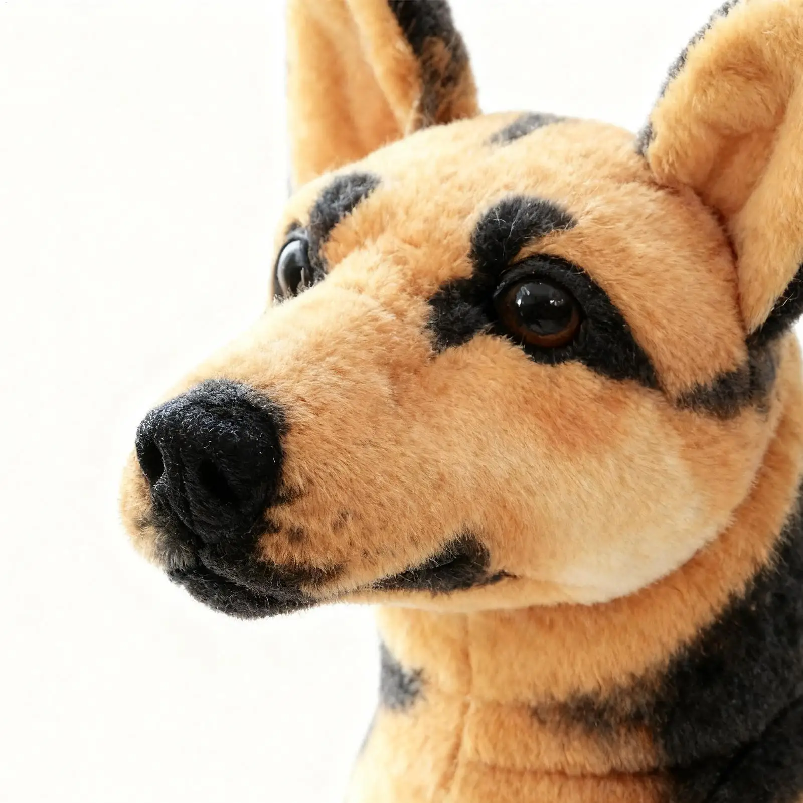 وسادة محشوة على شكل كلب واقعي ناعمة للجلوس على شكل كلب حيواني محشو لأصدقاء العائلة والأولاد والبنات في المنزل وعيد الميلاد وعيد الميلاد في الأماكن المغلقة #1