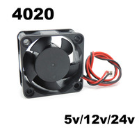 2PIN Dc 40mm Cooling Fan 40x40x20mm Cooler 24V 12V 5V 4020 Computer Case oil Cooling Fan Heatsink Fan 3D Printer Fan w1