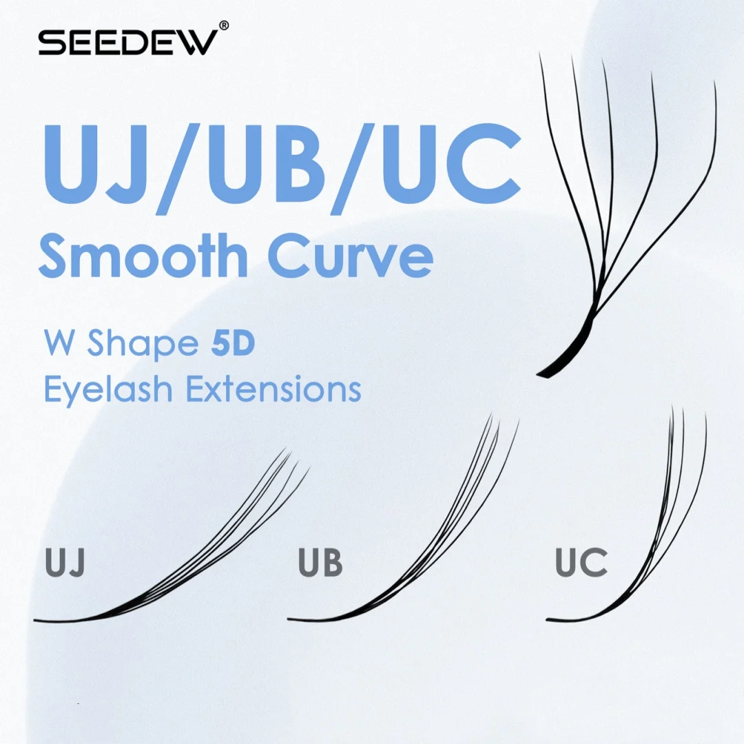 SEEDEW UJ UB UC Curl 5D Premade Volume Fans New Style 5D Eyelash Extensions Professional Beauty Salon Supplies