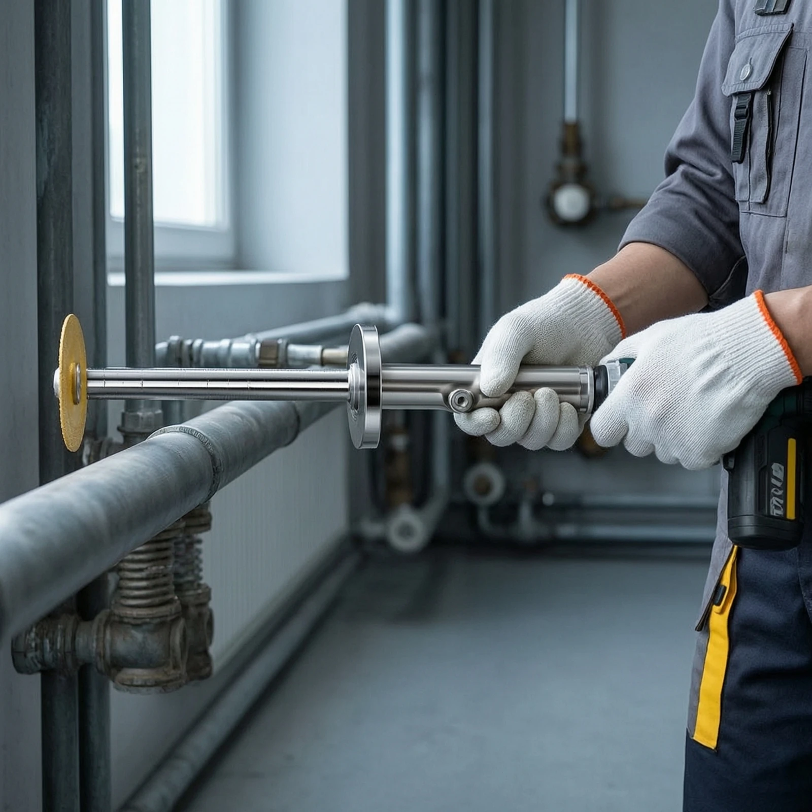 Inside PVC Pipe Cutter Long-Lasting PVC Pipe Cutter with Hex Shank Accurate Clean for Plumbers, Plumbing Repairs