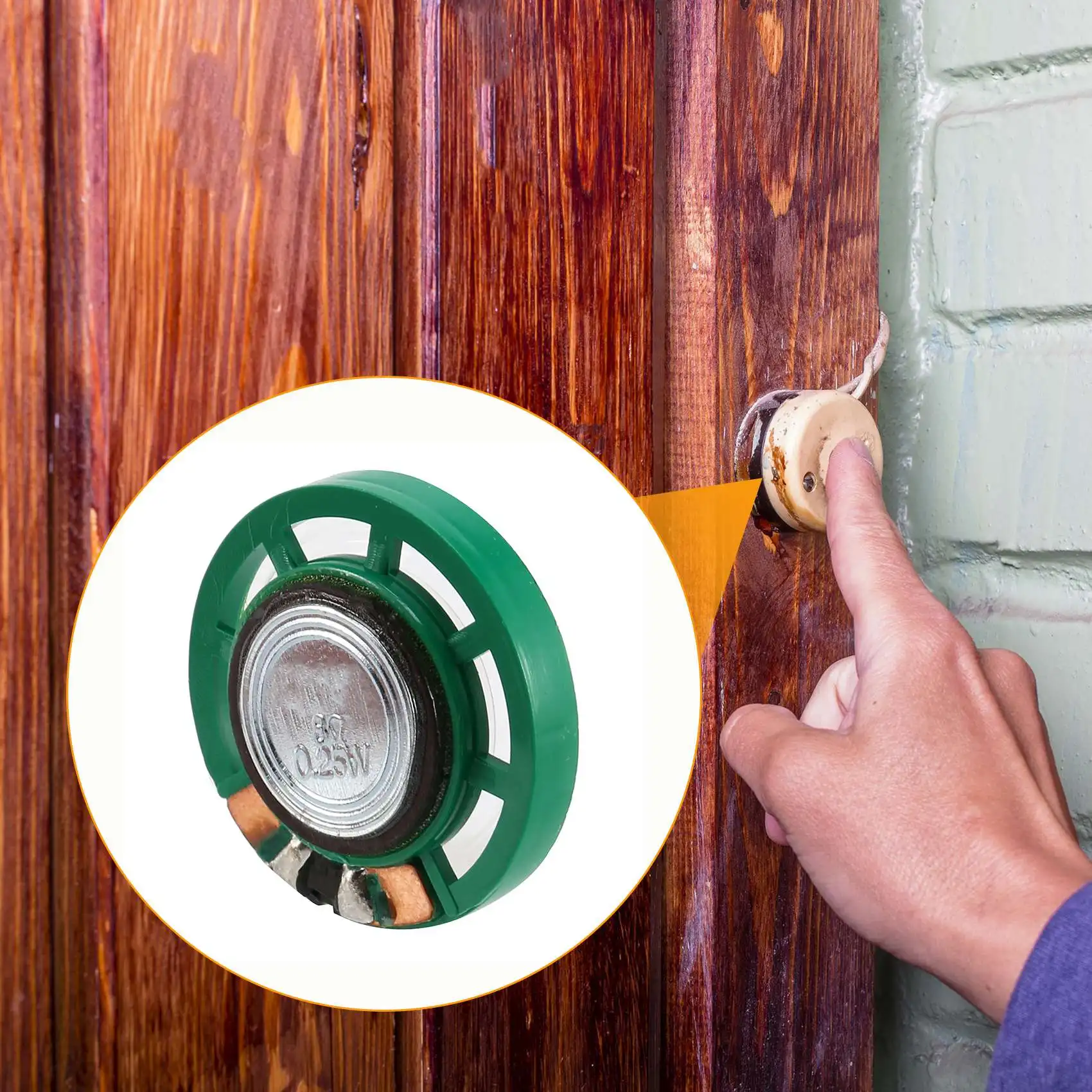 外部マグネットスピーカー,サウンドアンプ,スピーカーアクセサリー,1、4W, 0.25W, 8オーム,27mm, 2個