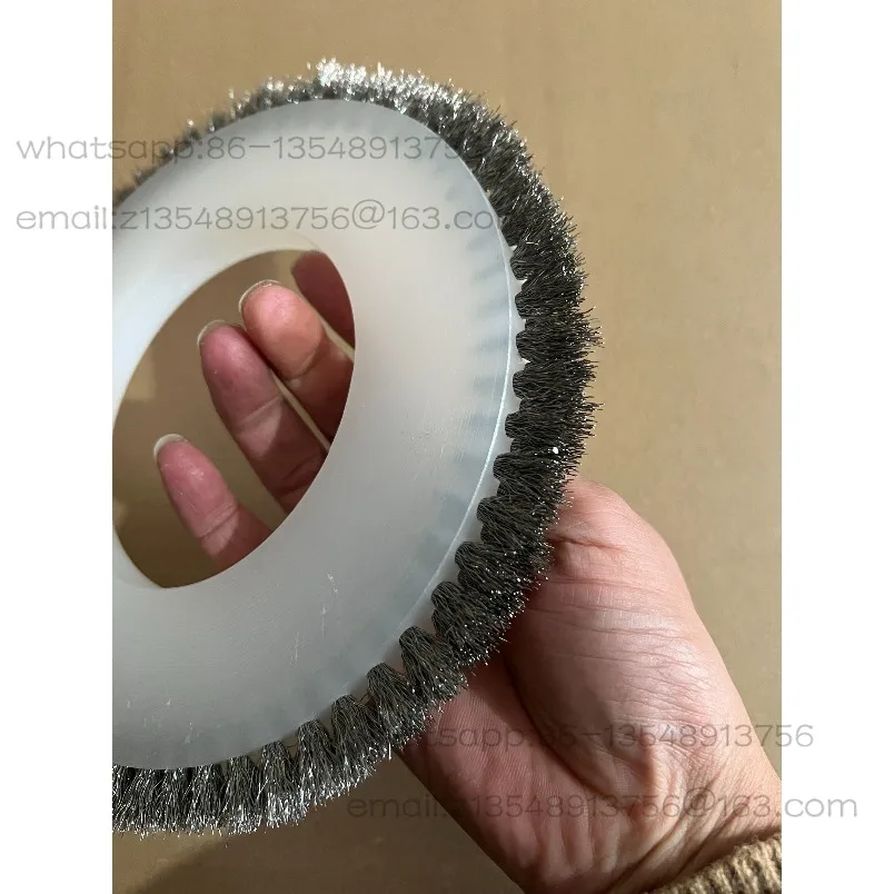 PP silicon carbide parallel wheel brush, wear-resistant grinding and polishing deburring wheel brush in stock