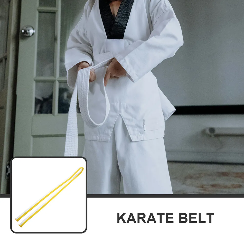High Quality Cotton Taekwondo Belt Martial Art Waist Band for Karate Jujitsu Training Comfortable Lightweight Abrasion Resistant