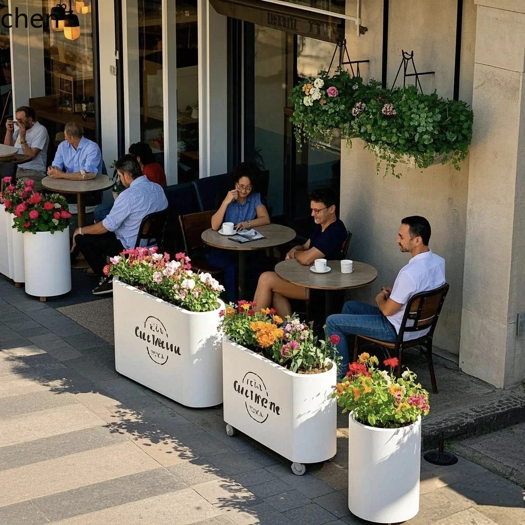 YXY Stainless Steel Iron Art Flower Box Outdoor Display Mall Outdoor Planting Box