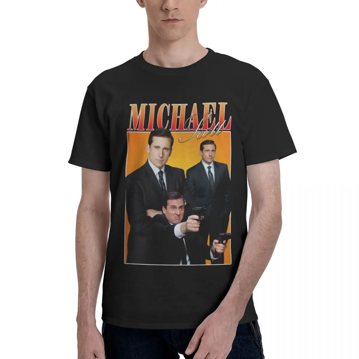 Michael Scott Homage The Office Tv Series T Shirt Customized Pops Men Women T-Shirt Graphic Y2K Clothing