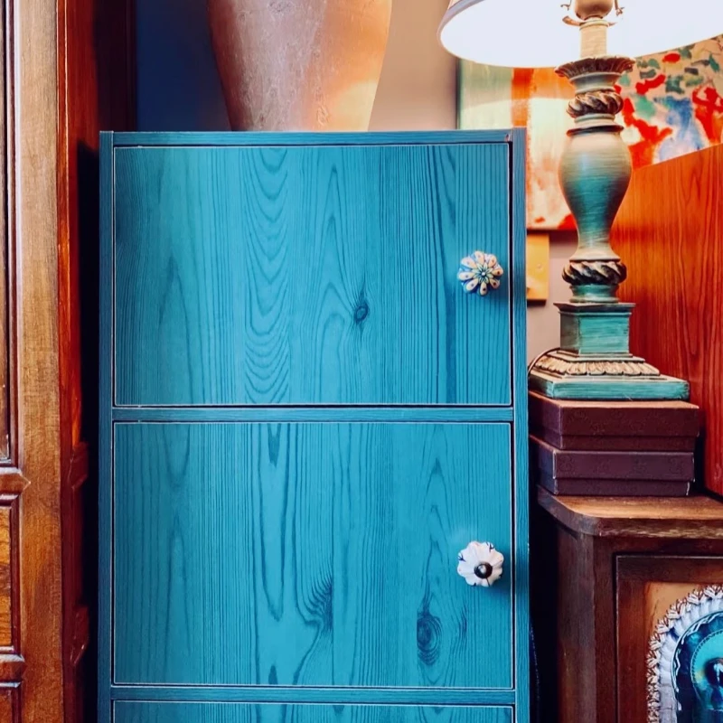 

40MM Garden American Pumpkin Ceramic HandleSingle-hole Hand-painted Ceramic Handle Cabinet Door Drawer Furniture Handle