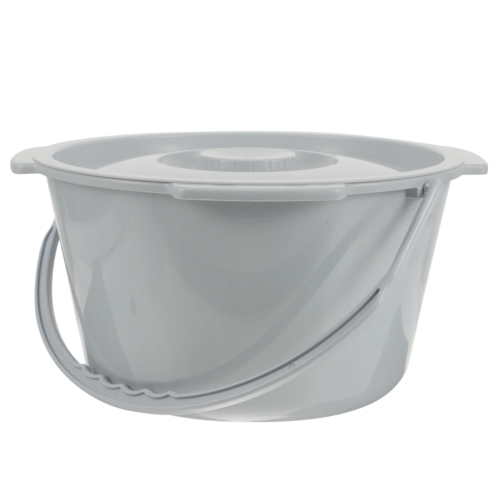 

Portable Commode Chair Plastic Urinal Bucket Handle for Elderly Bedroom Night Use Smooth Easy Wash Reusable Compact