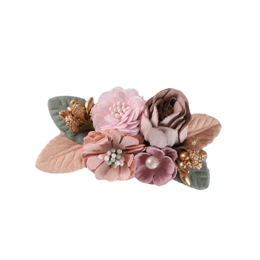 2022 new Baby Girl hair Clips Hairpin Cute Baby Newborn Head Flower Toddler hair Barrettes Headwear Kids hair Accessories