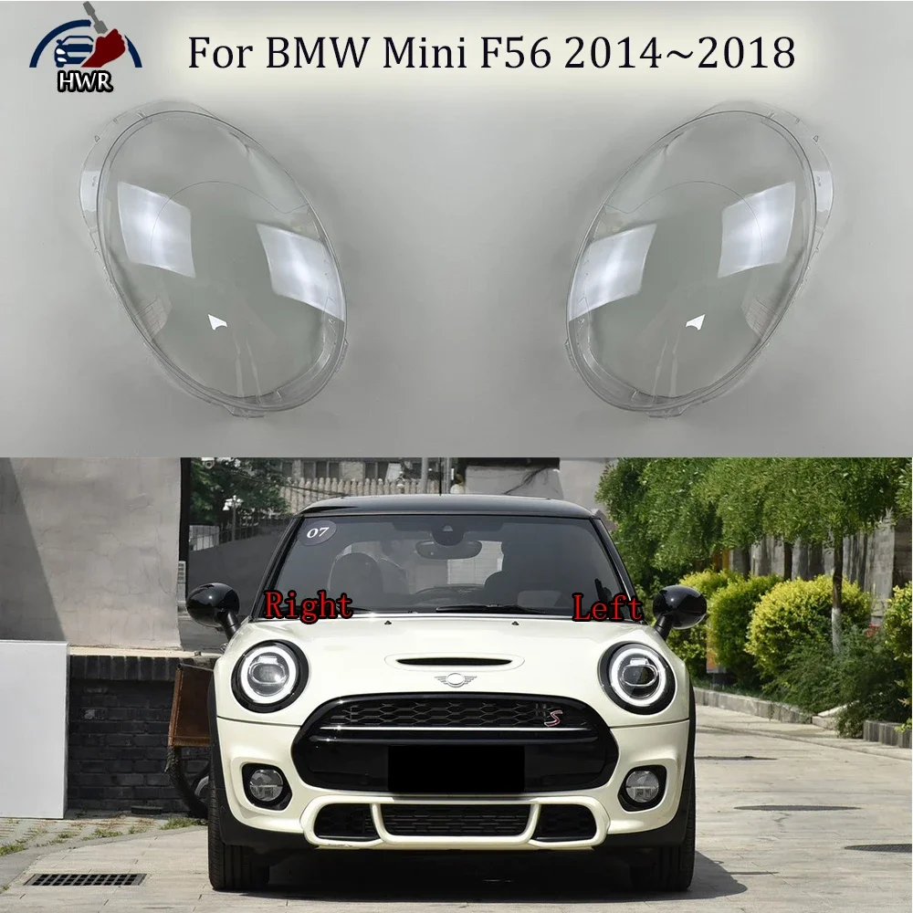 

For BMW Mini F56 2014 2015 2016 2017 2018 Car Accessories Transparent Headlight Shade Cover Lampshade Shell Lens Plexiglass