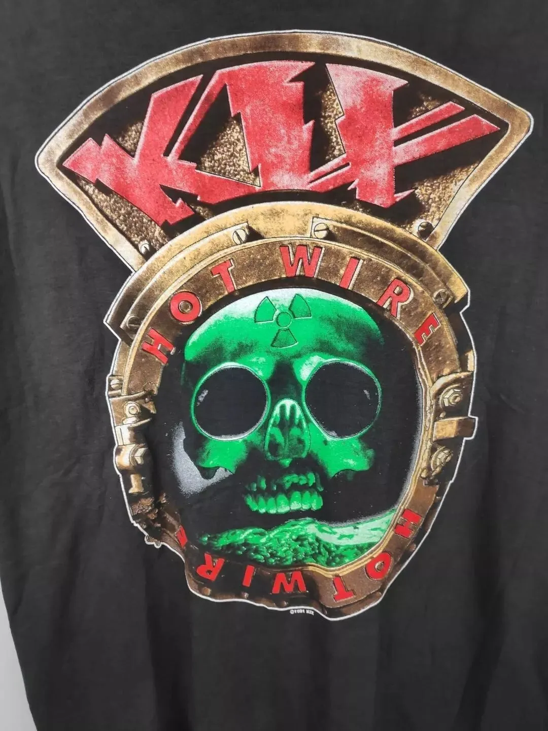 Classic Kix Band Rock T-shirt Black Color Cotton 1side PP1568