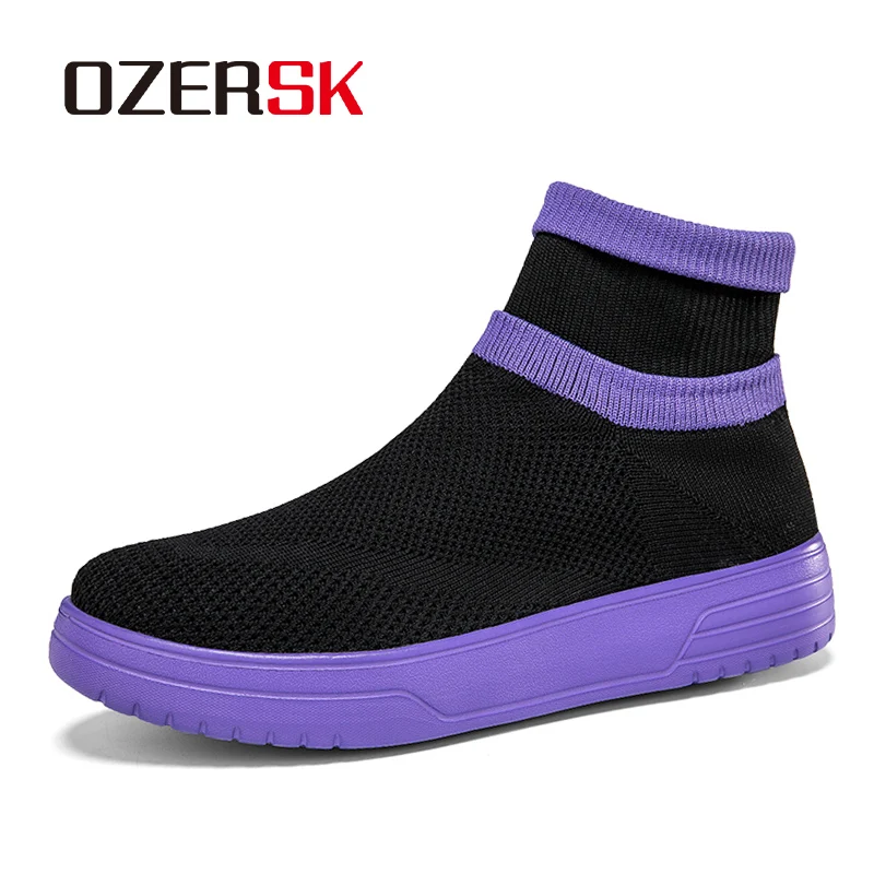 

OZERSK Men Casual Footwear Cloud Like Cushioned Sole Skin Friendly Breathable Soft Thick Sole Slip On Design Shoes