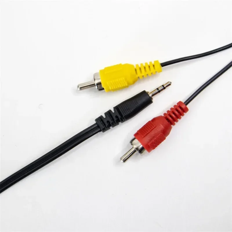 10 قطعة 1.2 متر Y الفاصل كابل 3.5 مللي متر 2 في 1 ذكر إلى 2 RCA ذكر AUX كابل الصوت MP3 ستيريو محول القابس جاك لسماعة الرأس