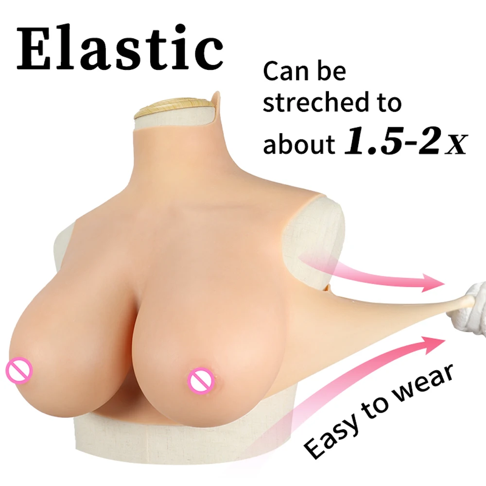 Huge Sexy Fake Breast Forms Silicone Realistic Big Cup Boobs For Crossdressers Drag Queen Shemale Transgender Breastplates