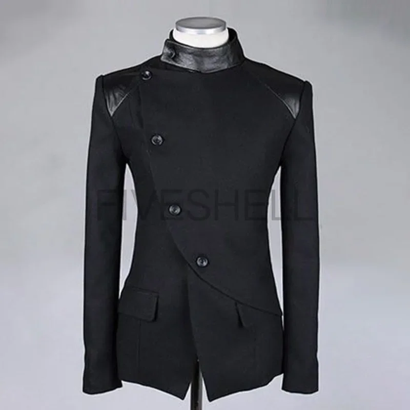 2022 Medieval Men Coat Vintage Steampunk Jacket Gentleman Prince Cosplay Halloween Stage Show Costumes For Men