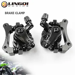 LINGQI RACING Left Right Brake Pump Disc Caliper For 49cc Minimoto Dirt Pocket Bike Four Wheel Off Road Motorcycle Accessories