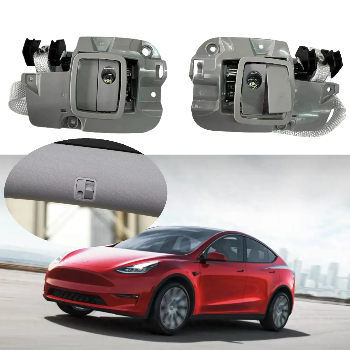 

Suitable for Tesla 2021-2024 Model Y Rear Indoor Ceiling Lighting Ceiling Reading Light Rear Coat Hook Buckle