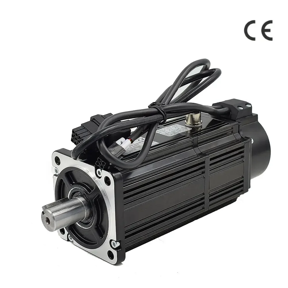 

17 bit Nema24 100w 8mm 200~240V 50 60Hz 3000PRM single phase 3ph Servo motor and drive kit