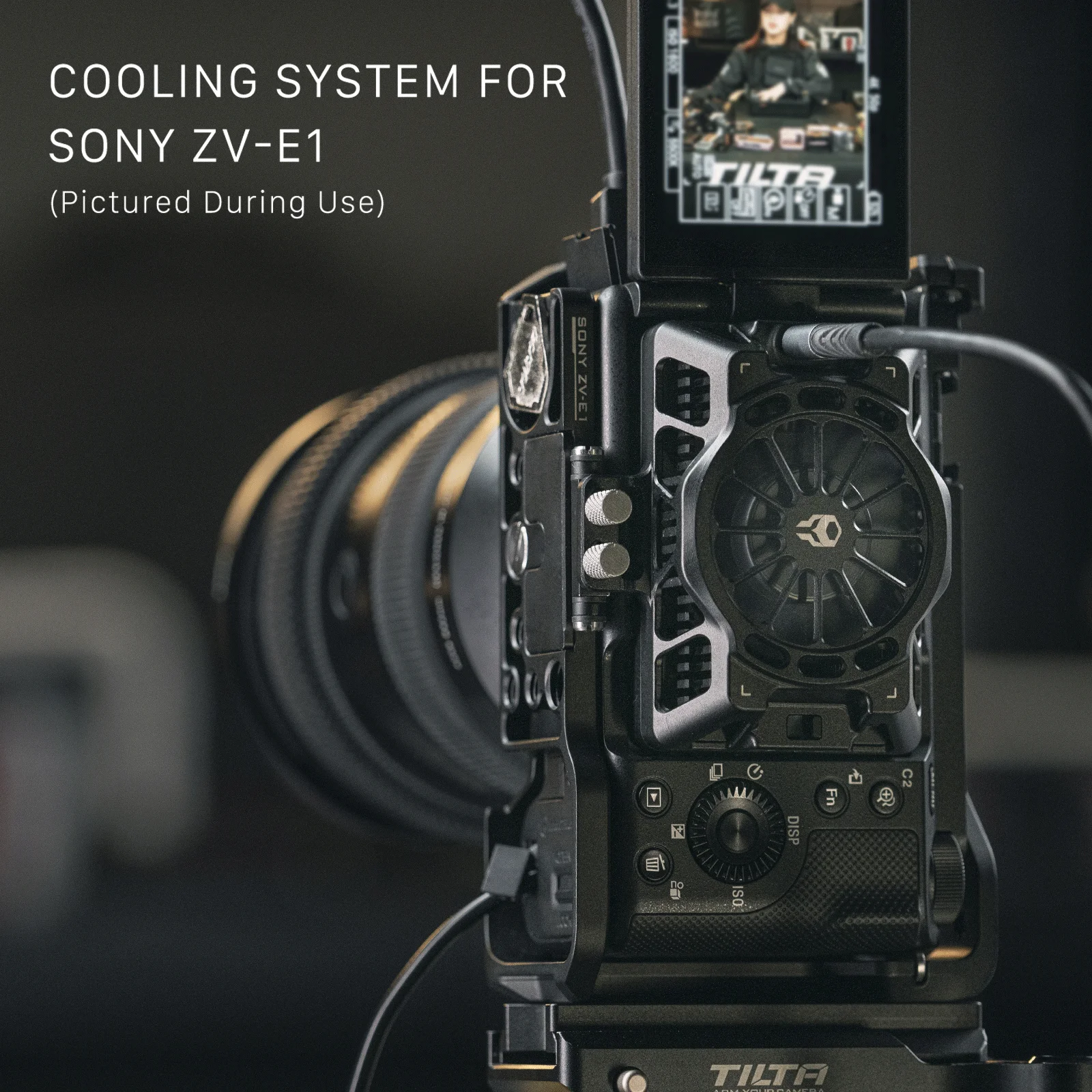 TILTA TA-T35-CSK-B Cooling System Baseplate Heat Sink Kit Compatible with for Sony ZV-E1