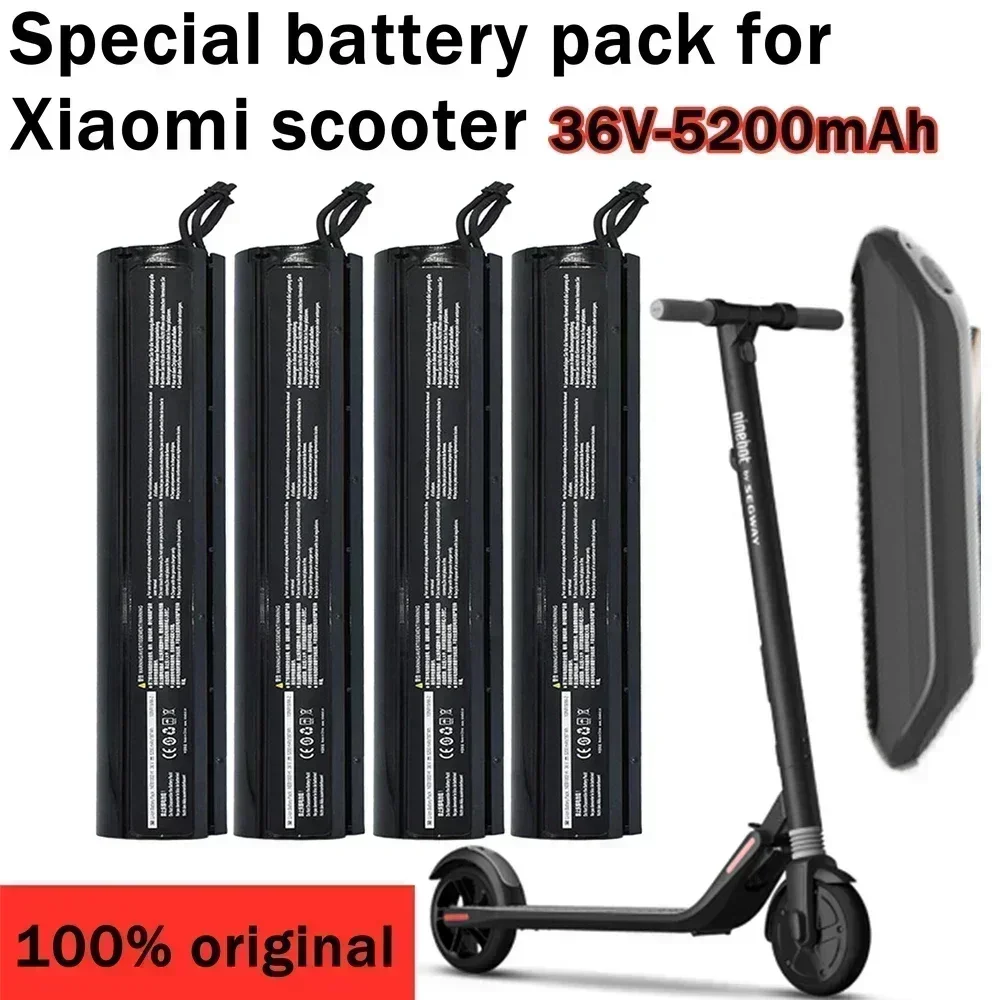 2022 Оригинальный аккумулятор 36 В 5200 мАч для скутера Ninebot Segway ES1/ES2/ES3/ES4, внутренний аккумулятор в сборе, аксессуары для скутера