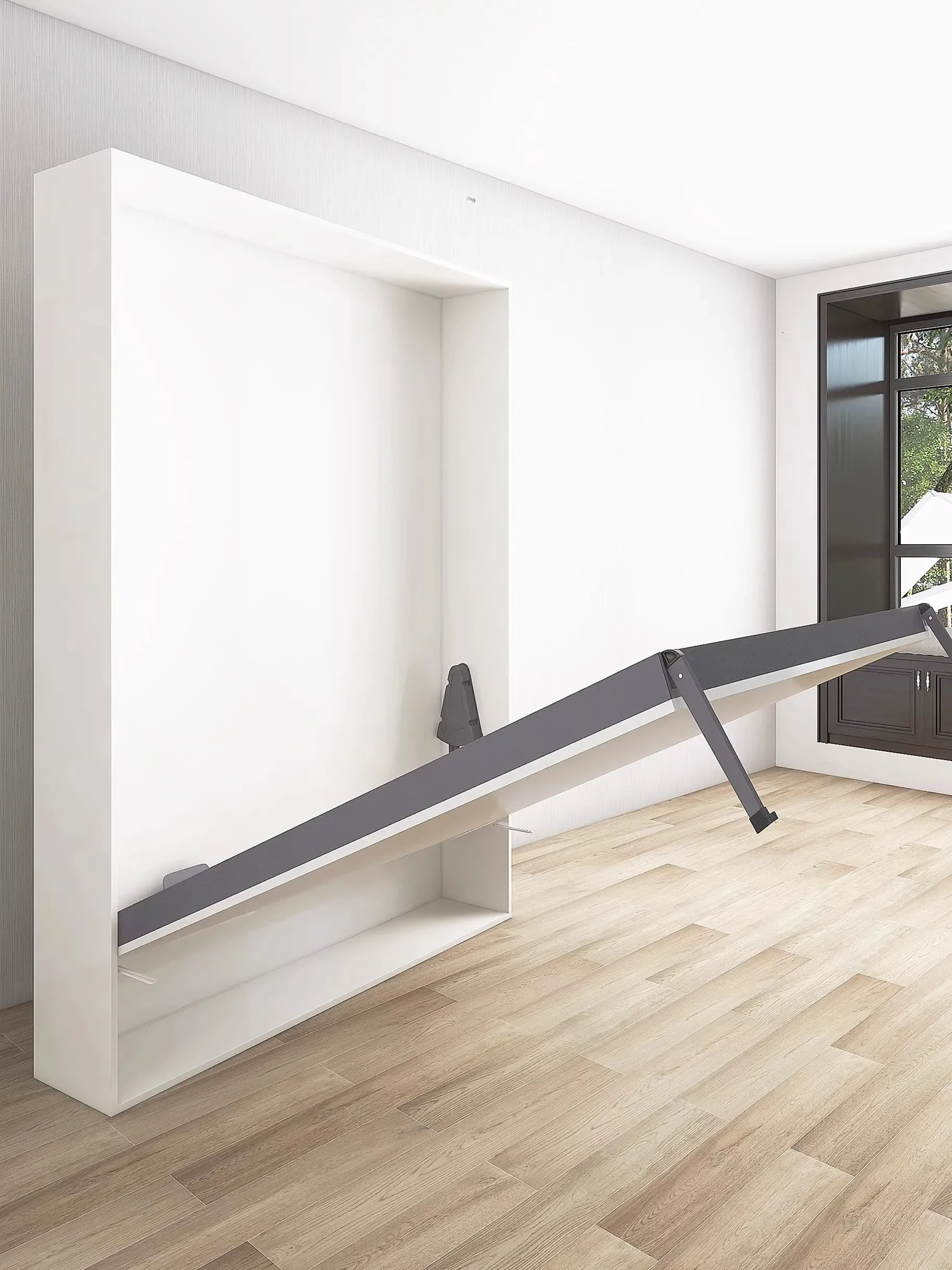 Invisible bed Hardware accessories Folding bed Vertical side Hidden Under Turning Wardrobe Hidden wall