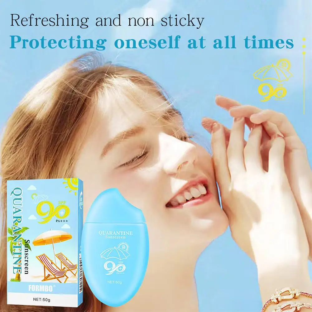 Sun Protection Hydrating Moisturizing Protective Sunscreen Cream For Sensitive Skin Water Resistant Non-greasy Feel