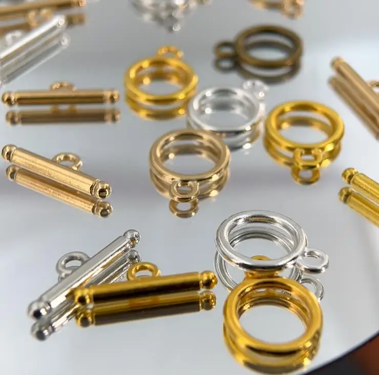 10Sets/lot Metal OT Clasps Connectors for Bracelet Necklace DIY Toggle Clasps Buckle Jewelry Making Supplies Connector view 3