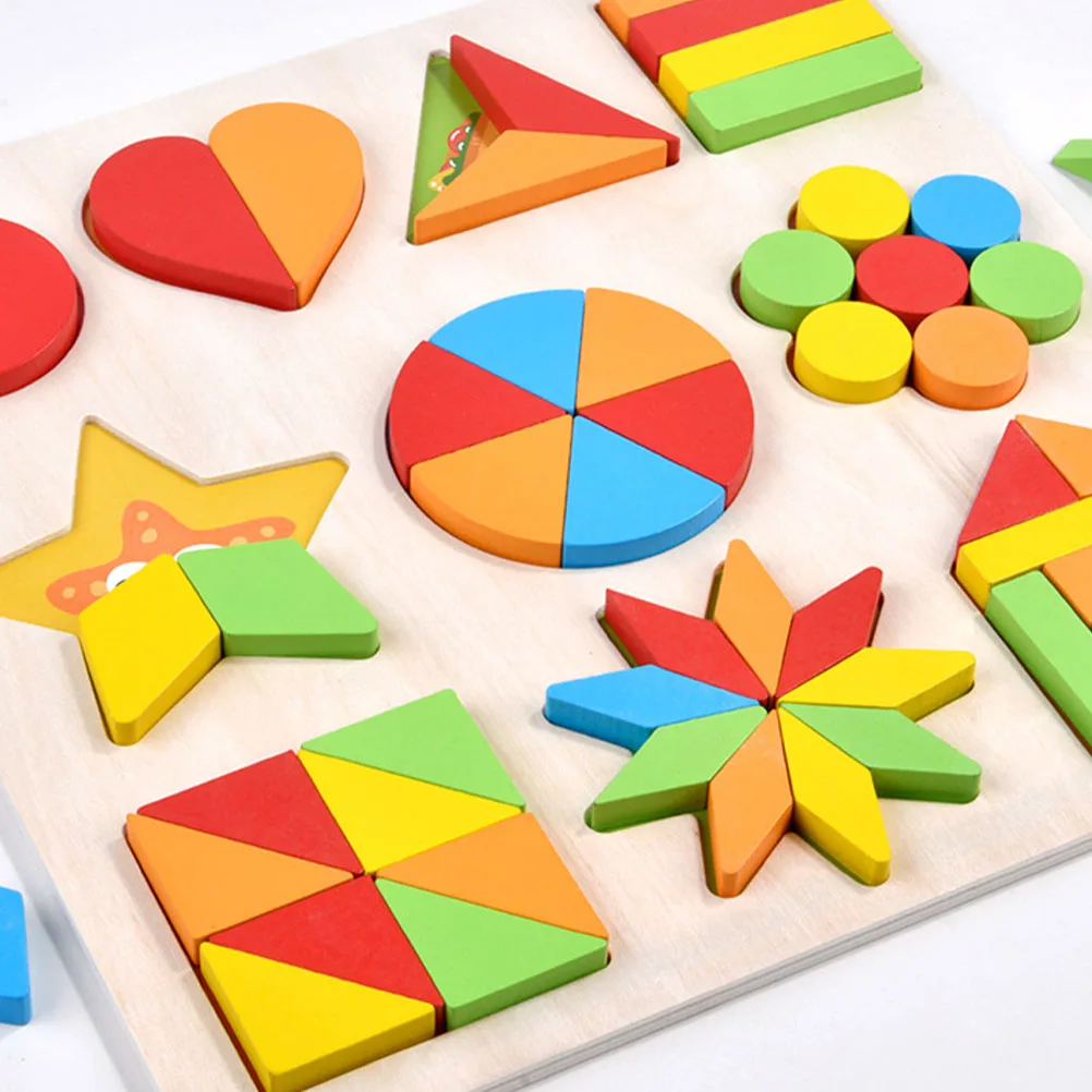 Toddler Geometry Shape Matching Puzzle Toy Fun Early Education Gift For Children Interactive Play