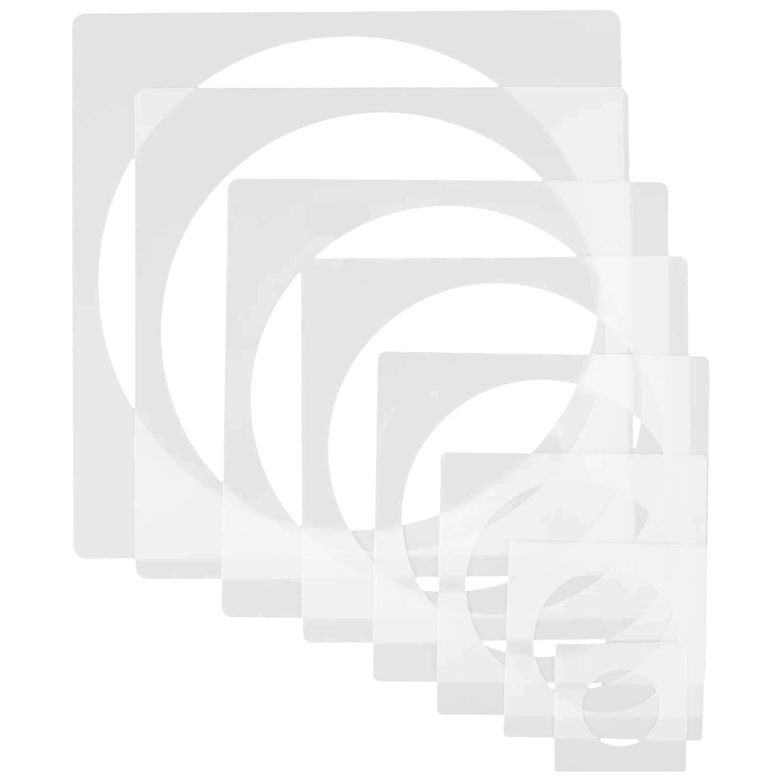 8 قطعة قوالب اللوحة قابلة لإعادة الاستخدام الحيوانات الأليفة الإستنسل للجدار باب زجاجي الخشب الحرفية Diy بها بنفسك المشاريع الفنية قوالب الرسم أدوات الحرف اليدوية #2