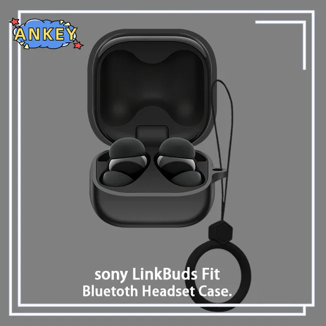 Case for Sony LinkBuds Fit Protective Cover TWS Ring Anti-fall Soft Silicone Wireless Bluetooth Earbuds Shell Carrying