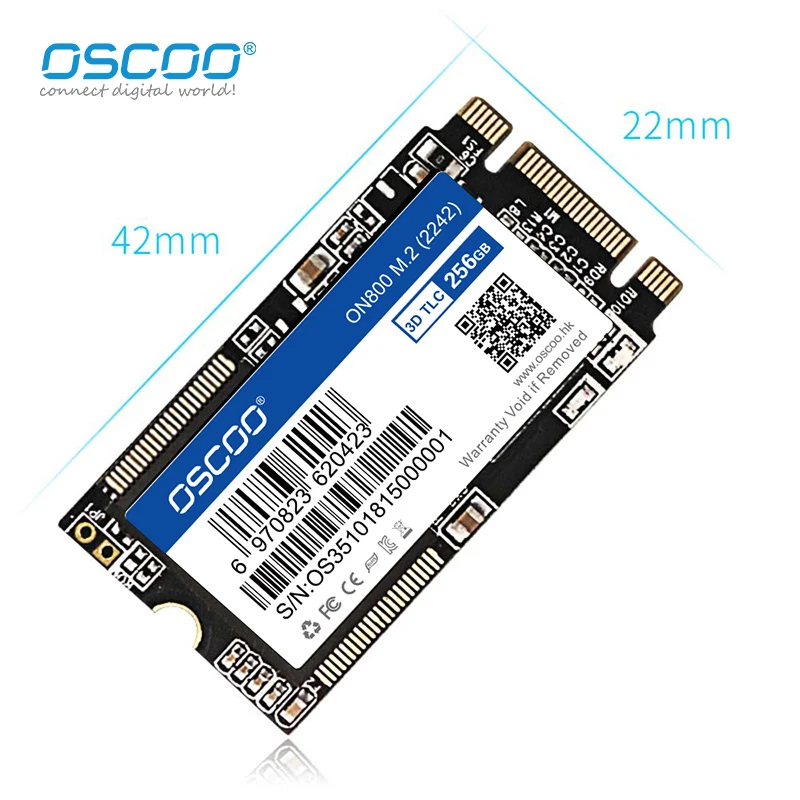 OSCOO originální SSD & vnitřní SSD M.2 2242mm SATA NGFF SSD natvrdo pohon SSD 128GB 256GB 512GB 1TB 2TB originální 3D TLC nand blesk