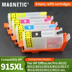 compatibility For hp 915 915XL Refillable Ink Cartridges with Long Lasting Chip for Pro 8022/8023/8024/8025/8024e/8025e Printer