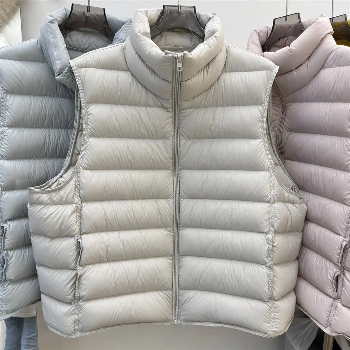 

Warm Du down Vest Lightweight Loose Fit Autumn Winter New Sle Women's ort Coat Casual Commute Sle Nylon Fabric