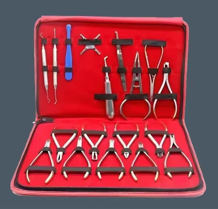 18pcs Orthodontics Pliers Set TC Tools Kit High quality Dental Accessories