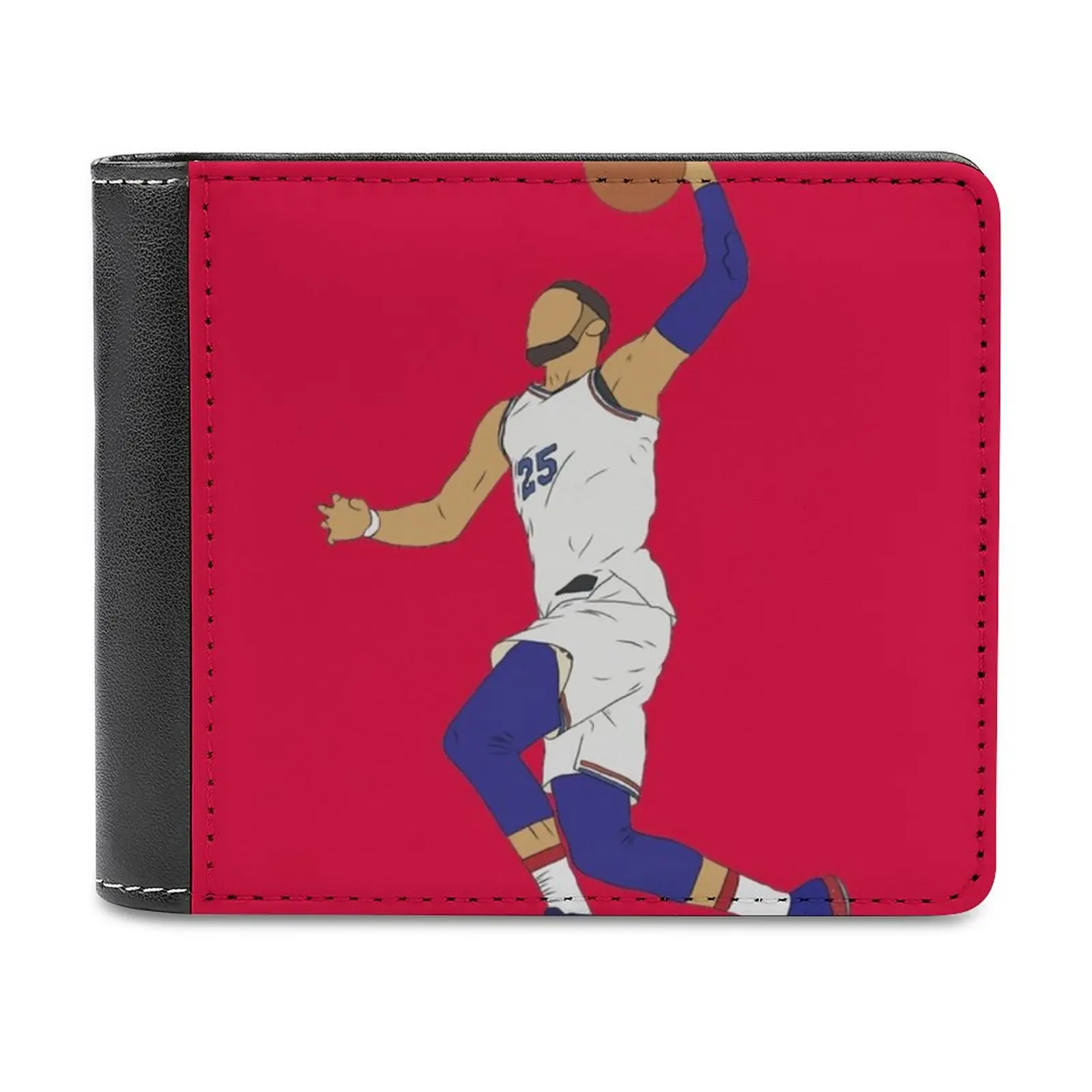 Ben Simmons Slam Leather Wallet Men's Wallet Diy Personalized Purse Father's Day Gift Sports Basketball Ben Simmons Lefty