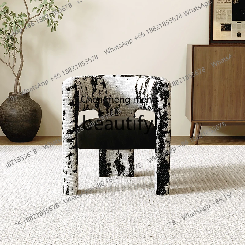 

French style, single sofa chair household living room dining room, hotel negotiation chair backrest chair H