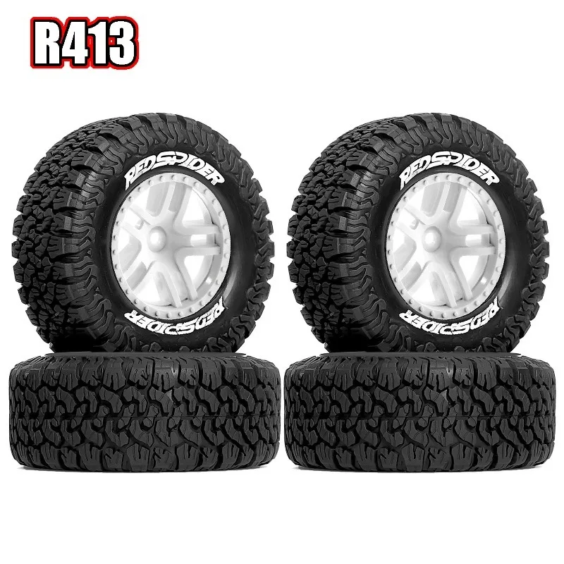 

1:10 112mm Short Course Truck Tire Wheel Tyre 12mm Hex Rim For Trxs Slash Arrma Senton HuanQi 727 Vkar 10sc HPI HSP RC Car