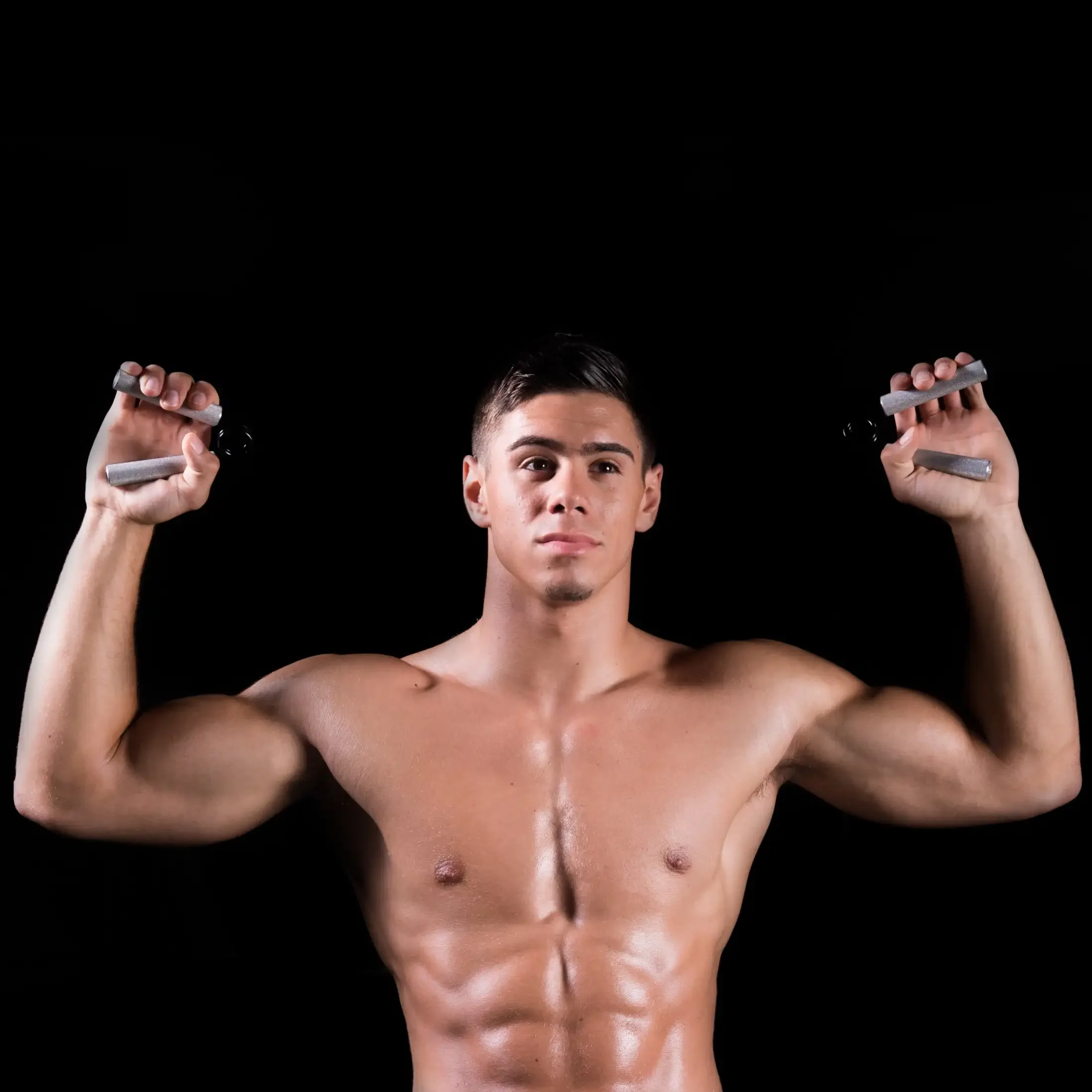 يستخدم مقابض اليد ومقويات المعصم لتمرين قوة الساعد أو الأصابع والذراع، معدات اللياقة البدنية #4