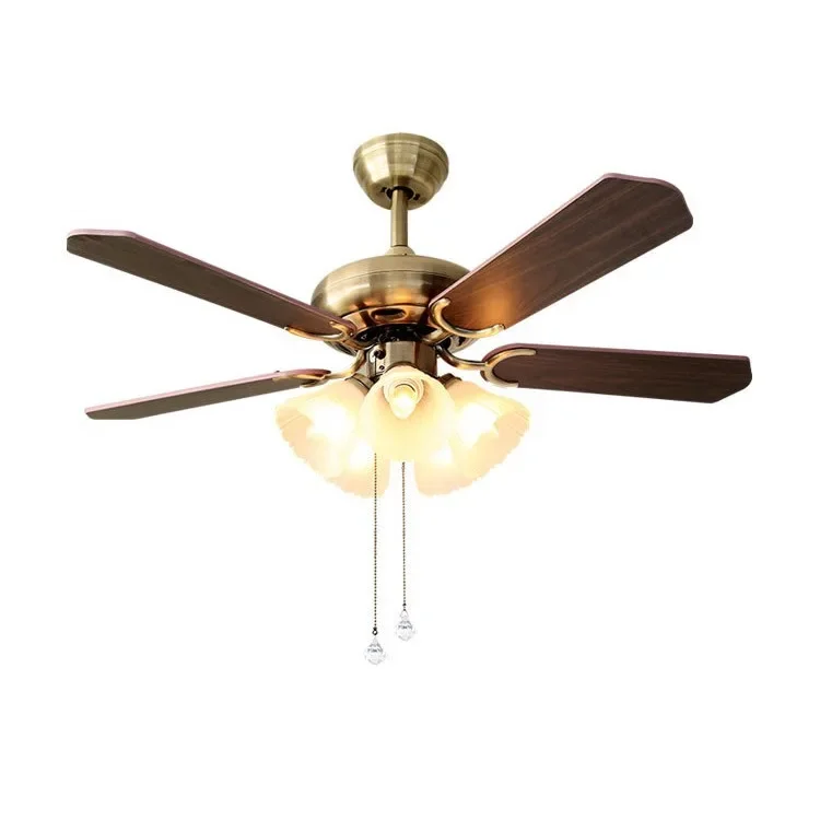 غرفة نوم مضيئة بأربعة شفرات، حامل سقف بمحرك تيار مستمر ذكي حديث، مروحة سقف ذكية تعمل بالتحكم عن بعد مع ضوء