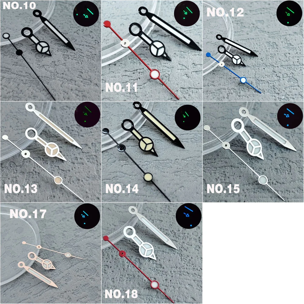 NH35 Hands High Quality Hands C3 Luminous Grade Hands Fits NH35/NH36 Hands Watch Parts Replacement Accessories NH35 Watch Hands