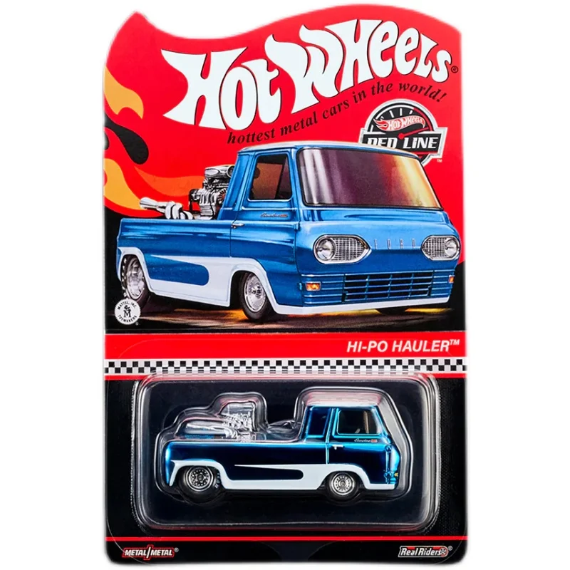 HOT WHEELS 1:64  RLC hi-po hauler  gas money Electroplating blue  limited collection of die cast alloy model ornaments