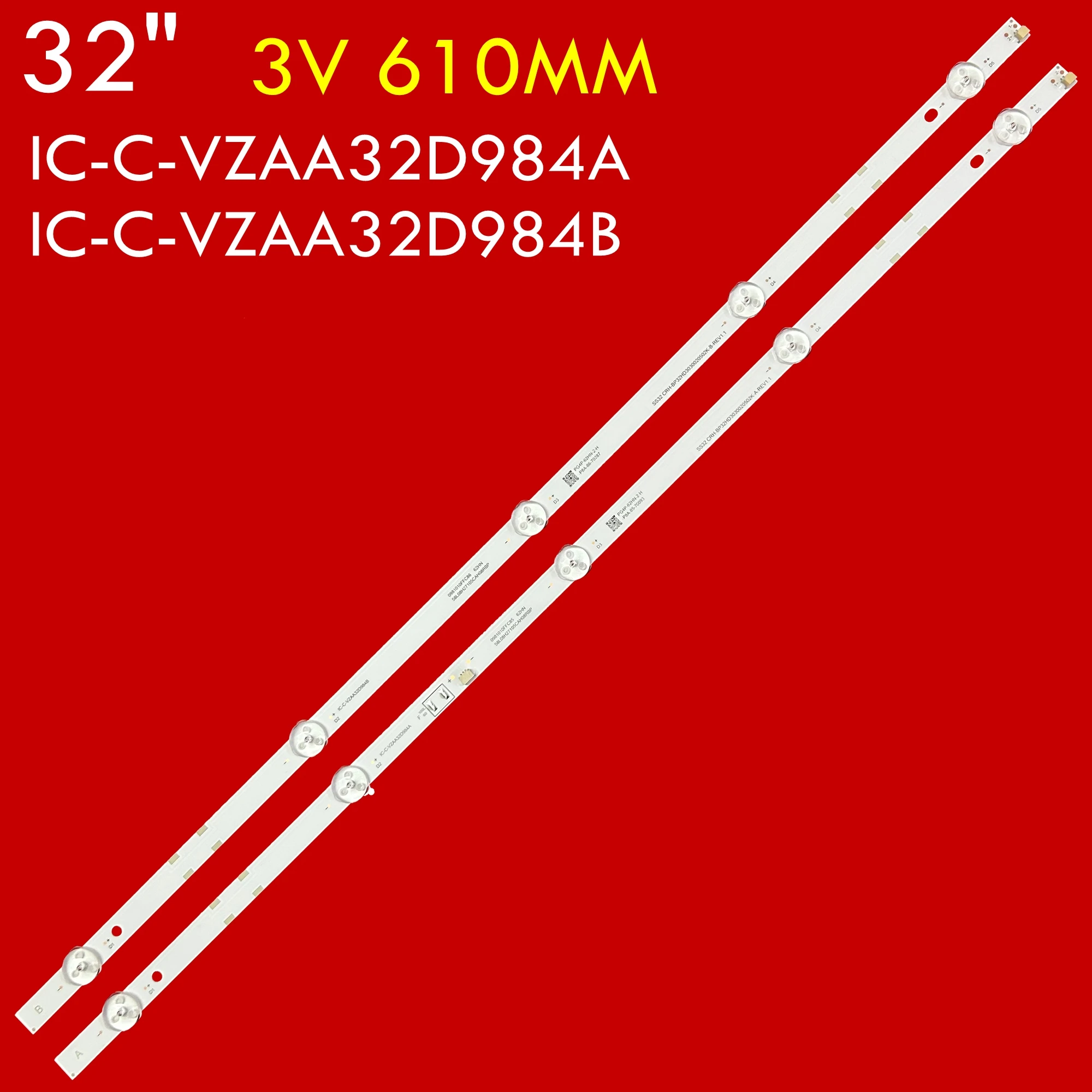 Faixa de luz de fundo de TV LED para UA32N4003AK UA32N4001AK UN32M4500BFXZA IC-C-VZAA32D984A IC-C-VZAA32D984B