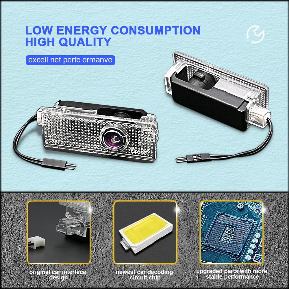 LED Car Door Welcome Light For BMW E70 F15 E92 E60 E61 E65 F01 F02 F10 F15 F30 F48 M5 G30 G38 X1 X2 X3 X4 X5 X6 M3 Accessories view 3