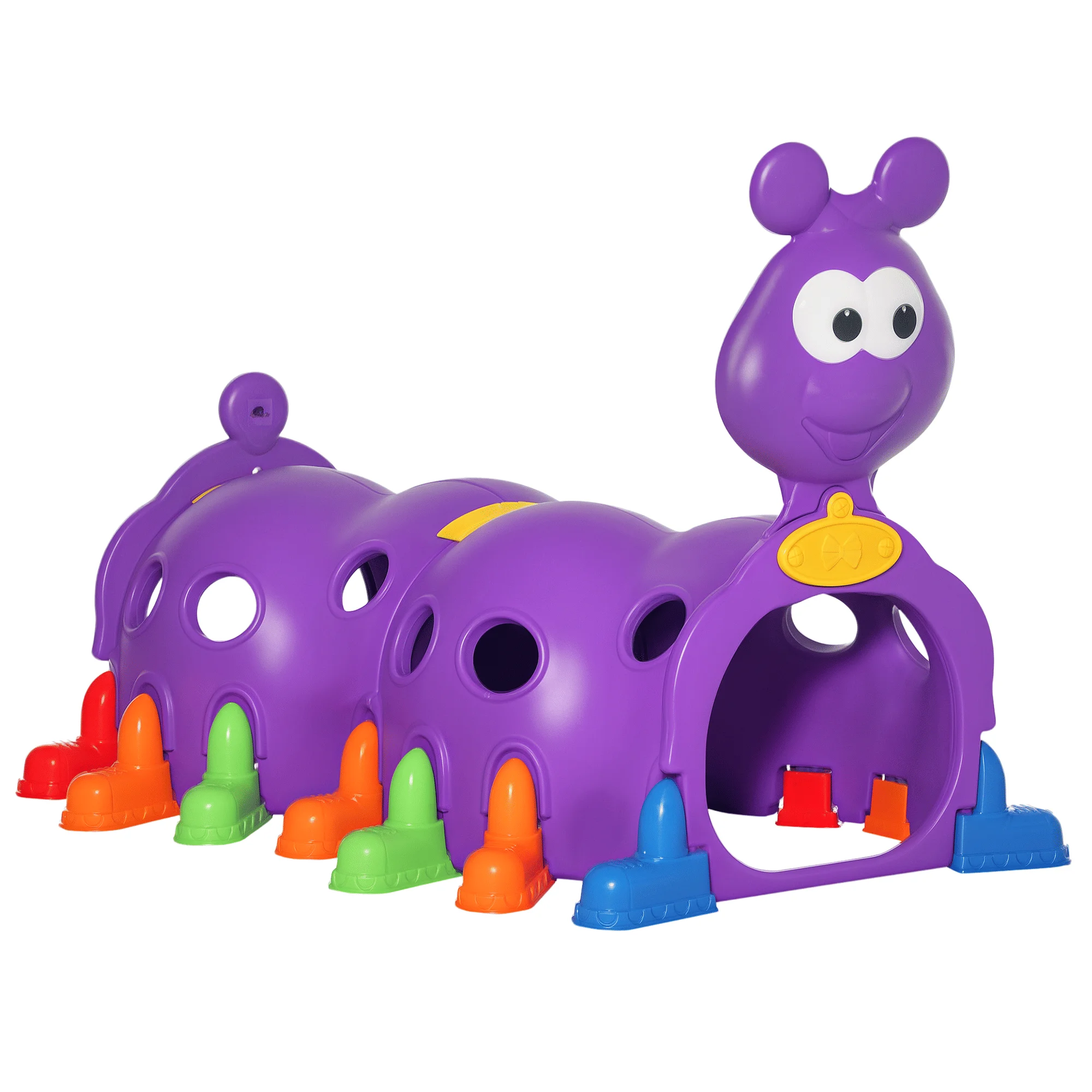 Kids Outdoor Tunnel - Çocuklar için Tırtıl Tırmanma Tüneli Mor