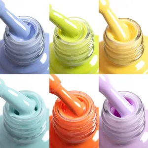 Venalisa HEMA Pemoles Gel Kuku GRATIS Berkilau Cantik Cakupan Penuh Rendam Off LED UV Koleksi Nude Merah Muda Jeli Kuku Prancis 7.5 ml 8 glitter penjualan terbaik untuk kuku - №