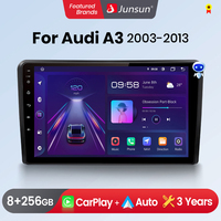 Junsun Wireless CarPlay Android Auto Car Radio For Audi A3 8P 2003 2004 2005 2006 - 2013 GPS Multimedia 2 din Systems Stereo