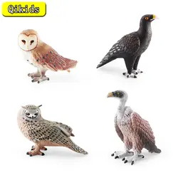 New Animals Toys Classic Bird Animal Eagle Owl Vulture Model Solid PVC Action Figures Miniature Education Toy Gifts For Children