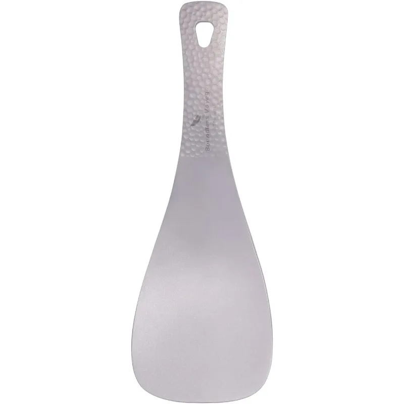 

iBasingo Titanium Rice Serving Spoon - 1 Piece - Ultra-light, Anti-corrosion, Anti-slip Handle, Smooth Edge, Integrated Molding